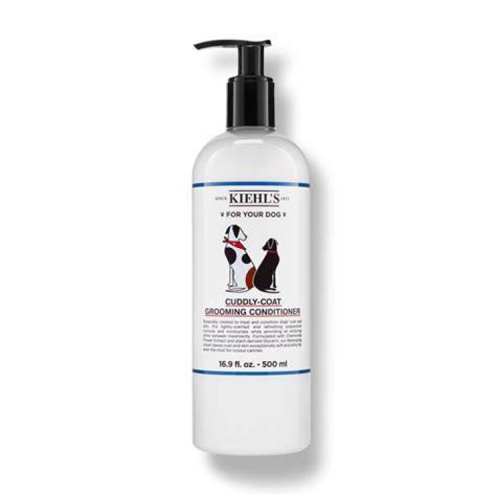 Herbie said Kiehls Cuddly-Coat Grooming Rinse (pictured) left Herbie's fur soft